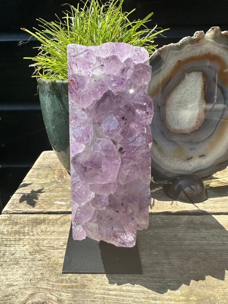 Amethist op Standaard paars