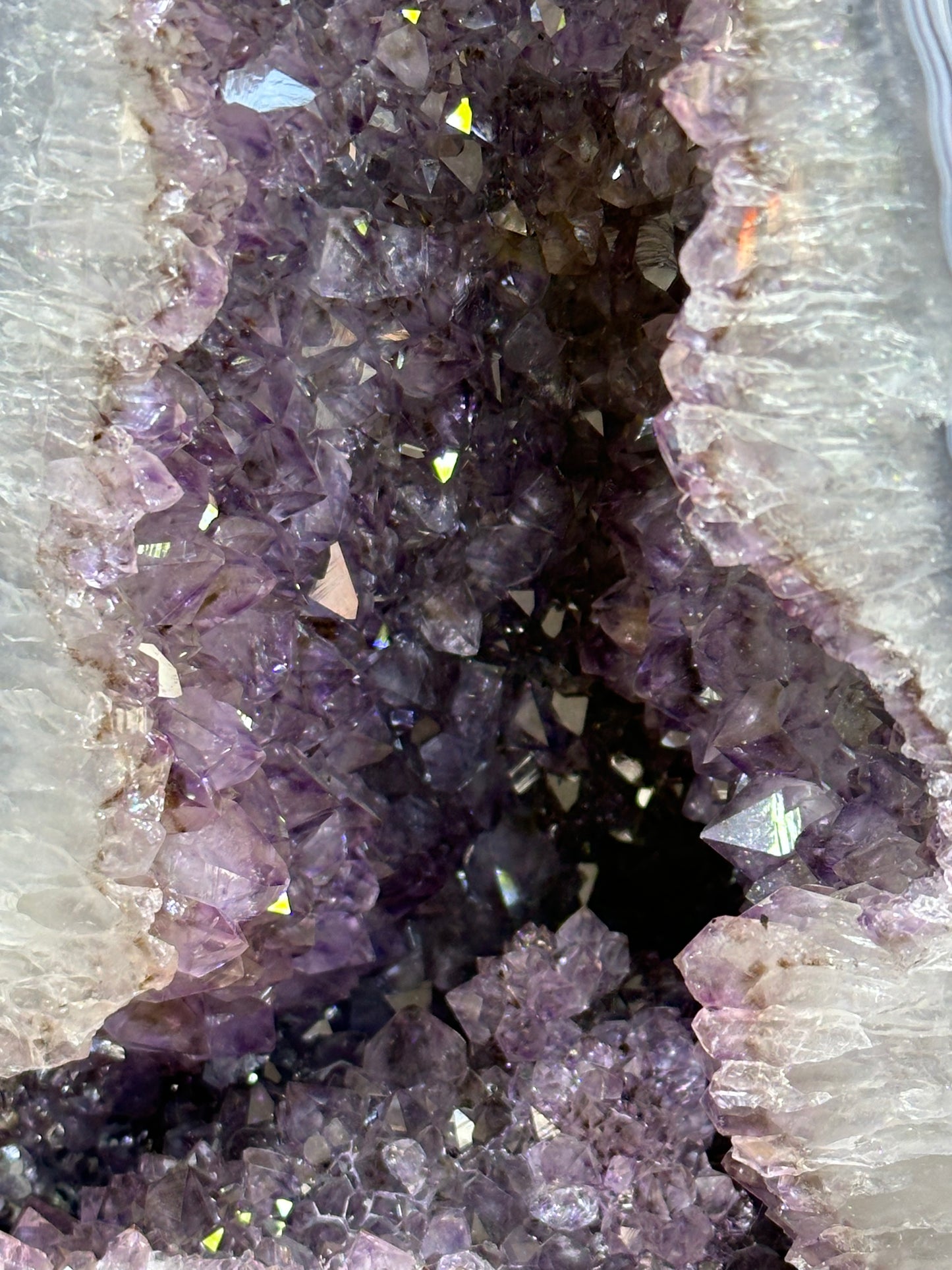 Amethist geode paars