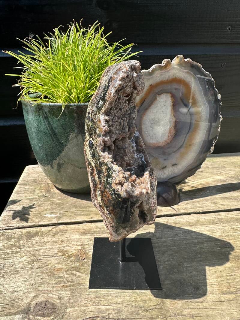 Bruin Agaat op standaard