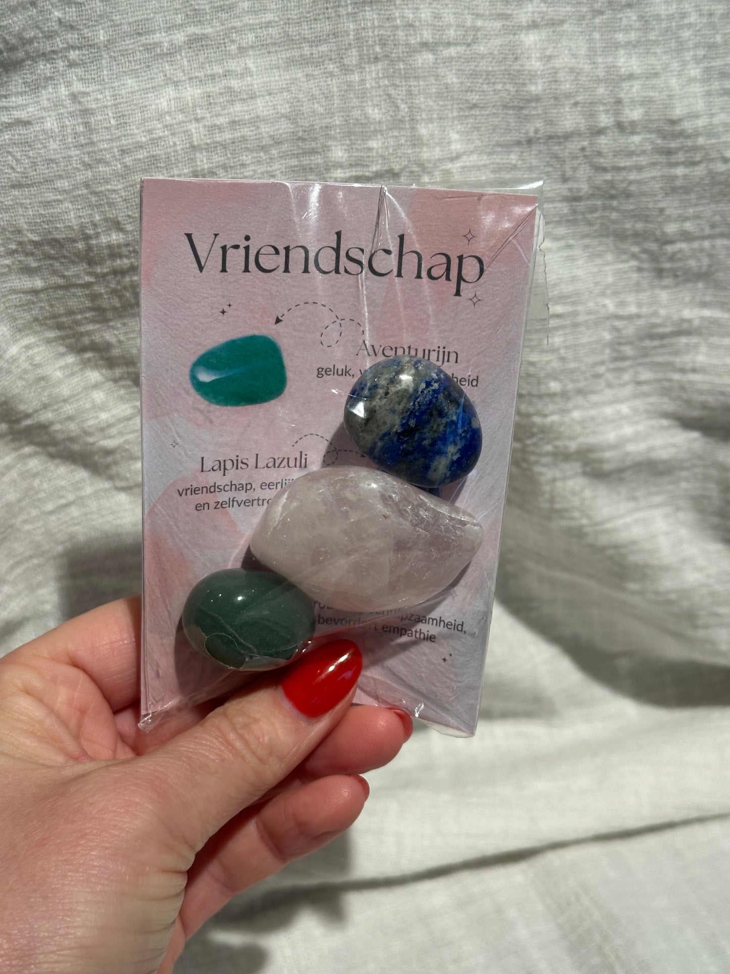 Setje edelstenen Vriendschap