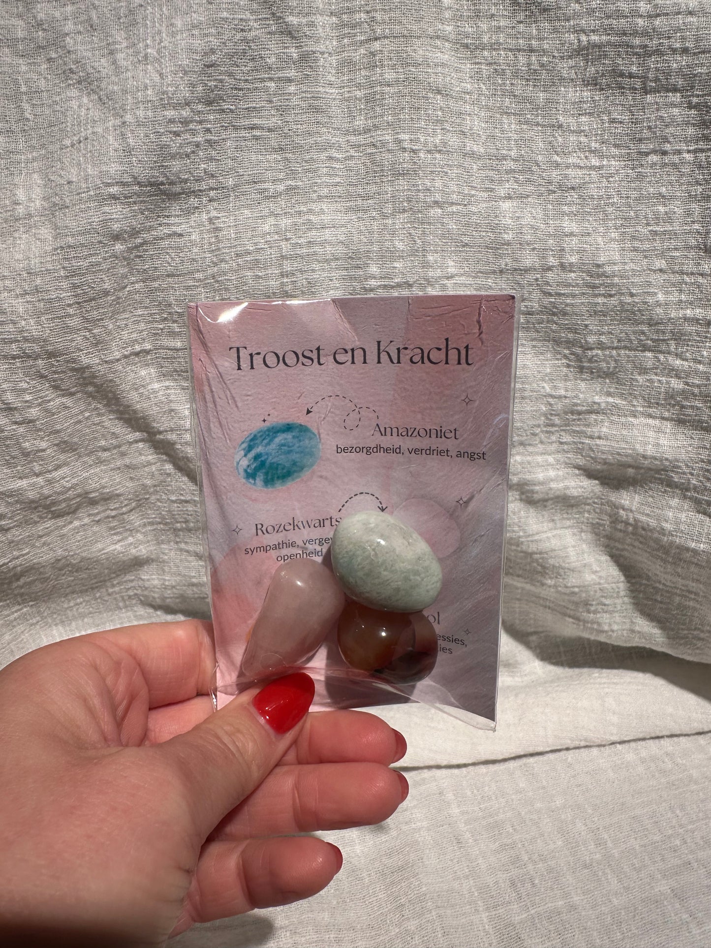 Setje edelstenen Troost en Kracht