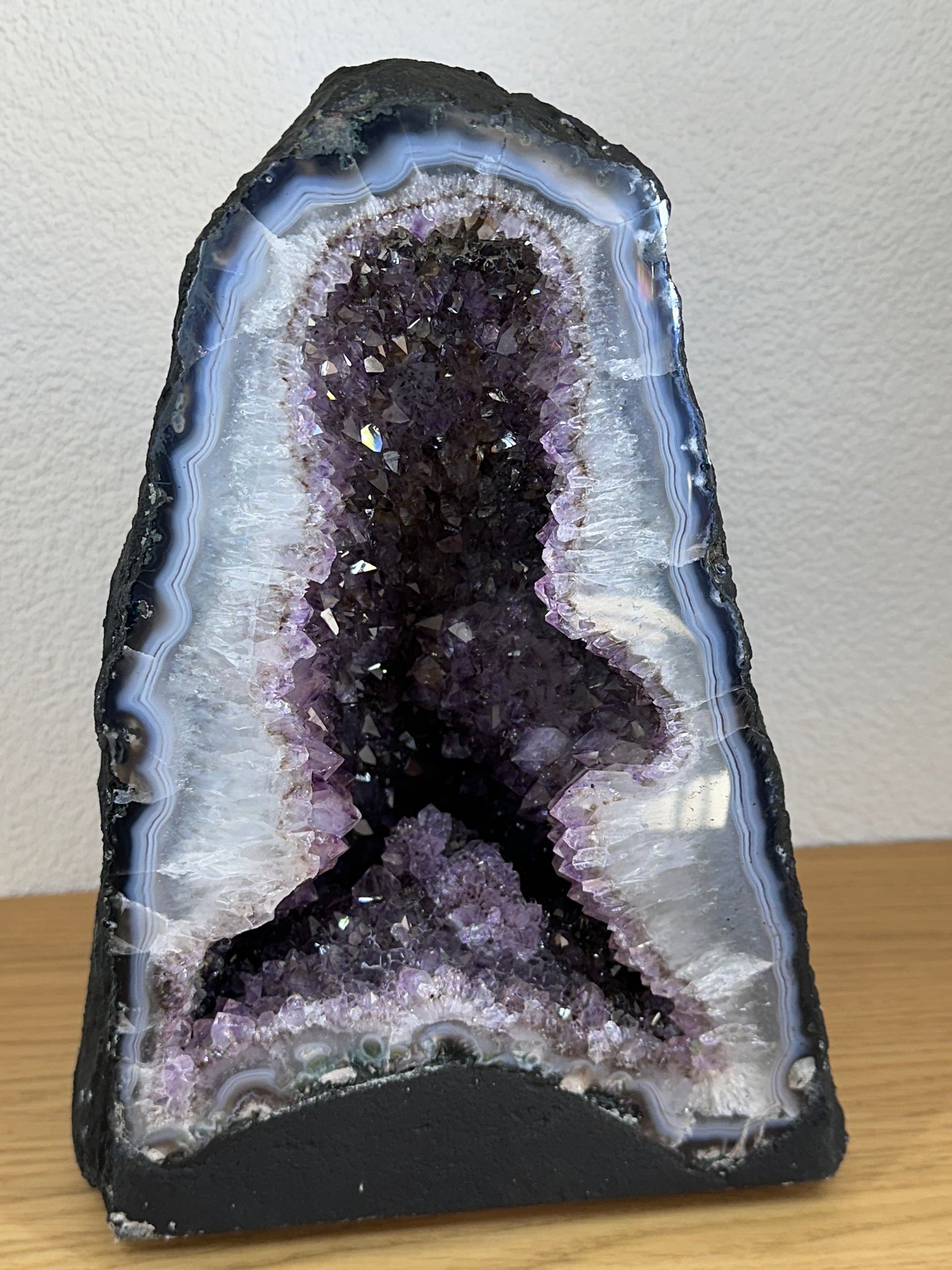 Amethist geode paars