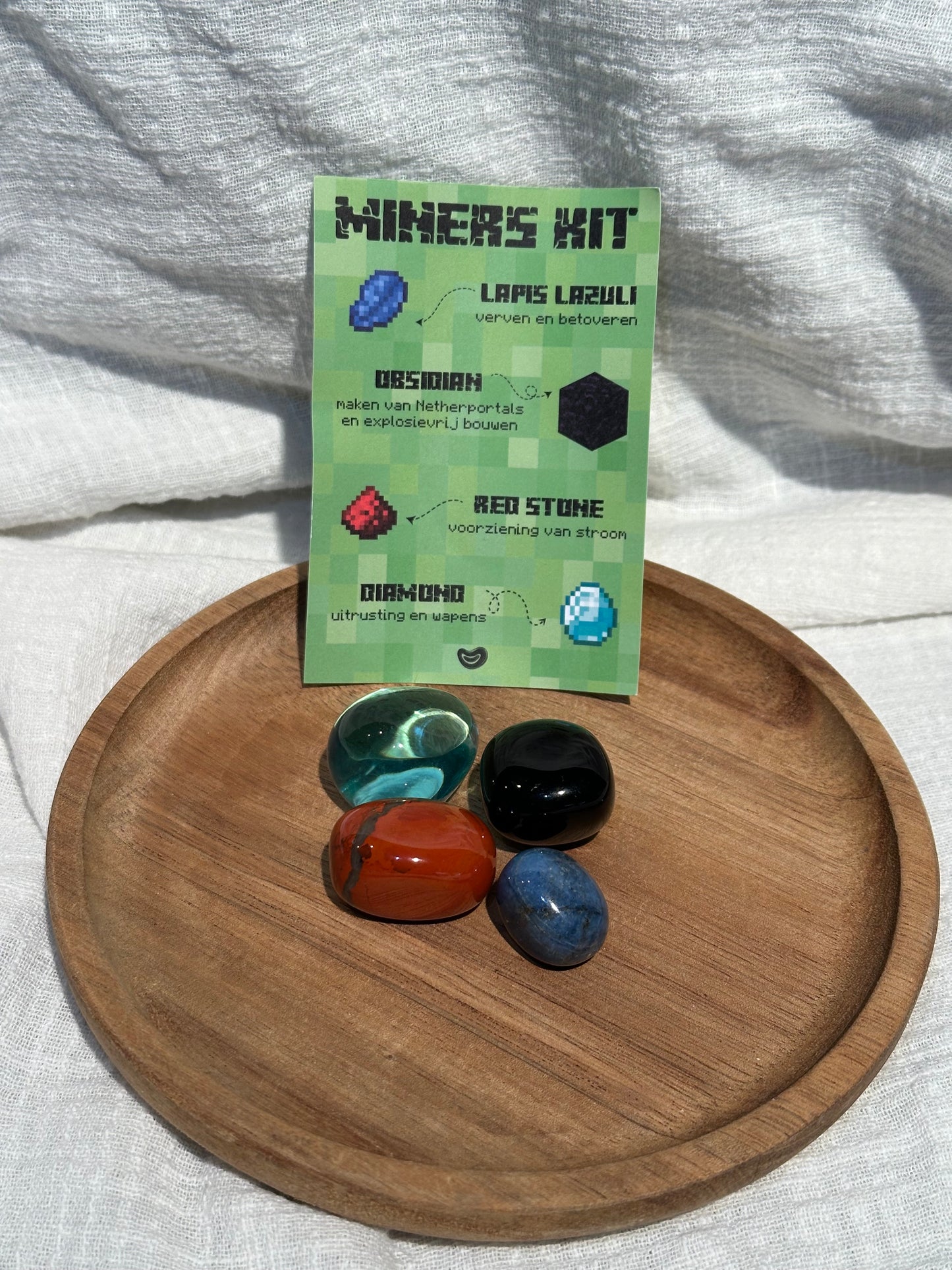 Setje edelstenen Minecraft