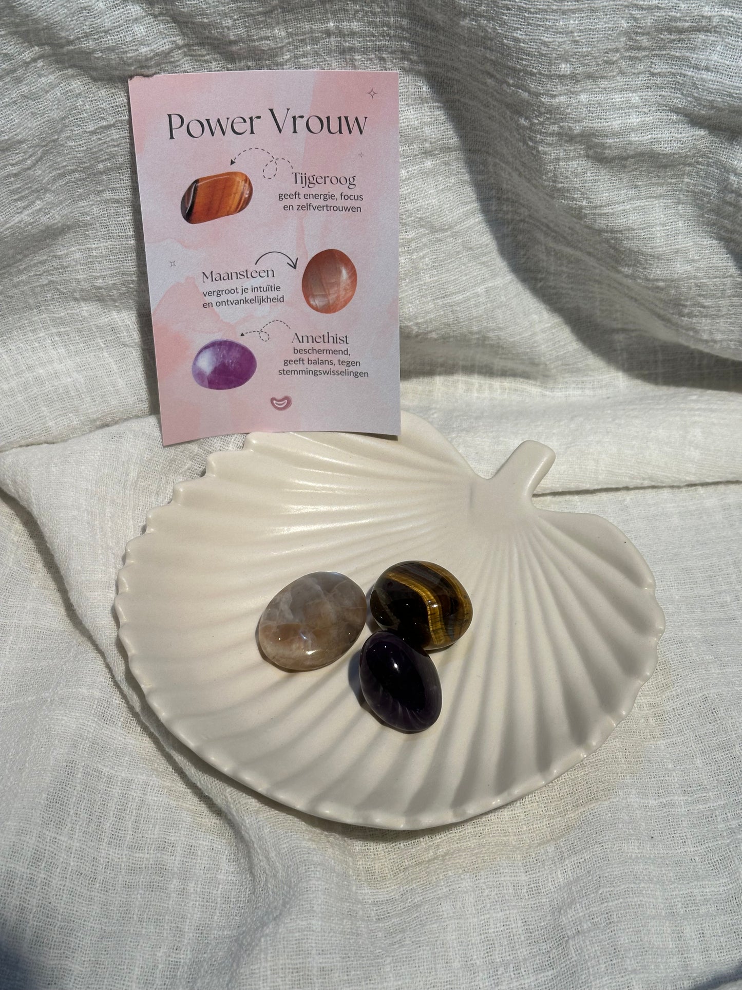 Setje edelstenen Power Vrouw