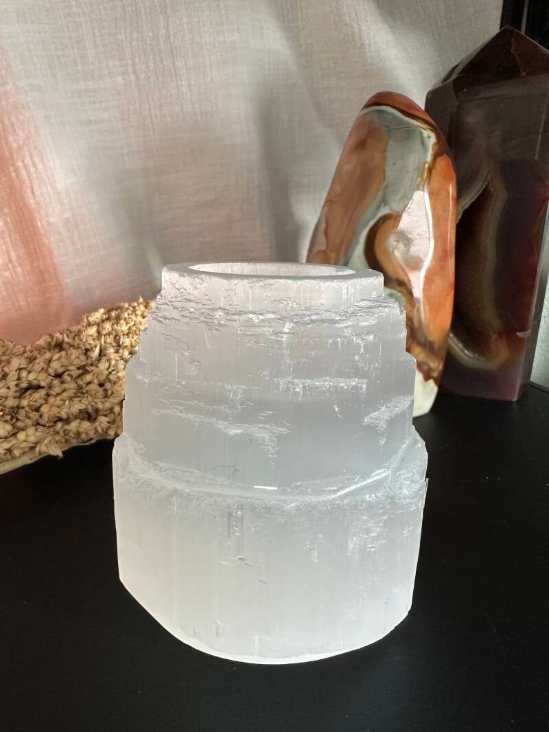 Seleniet ijsberg wit theelicht