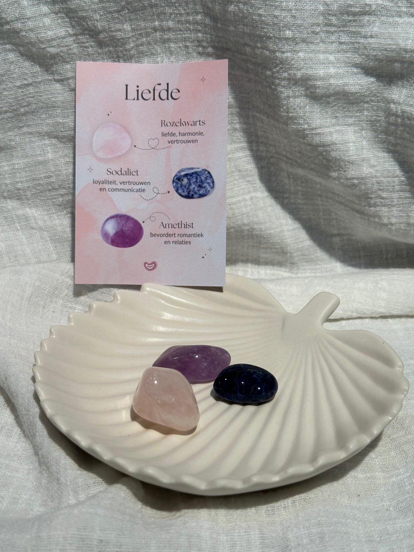 Setje edelstenen Liefde