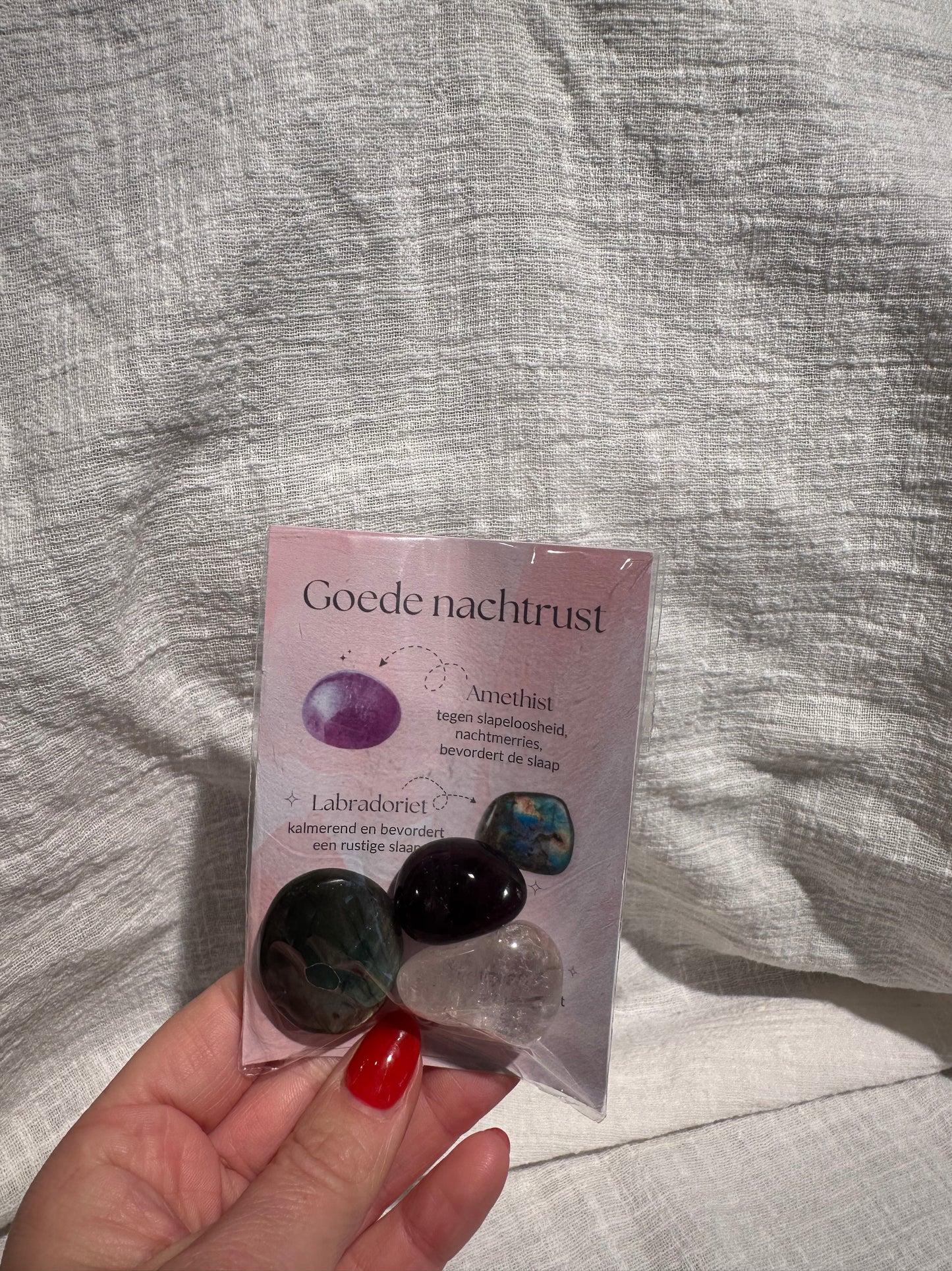 Setje edelstenen Goede nachtrust