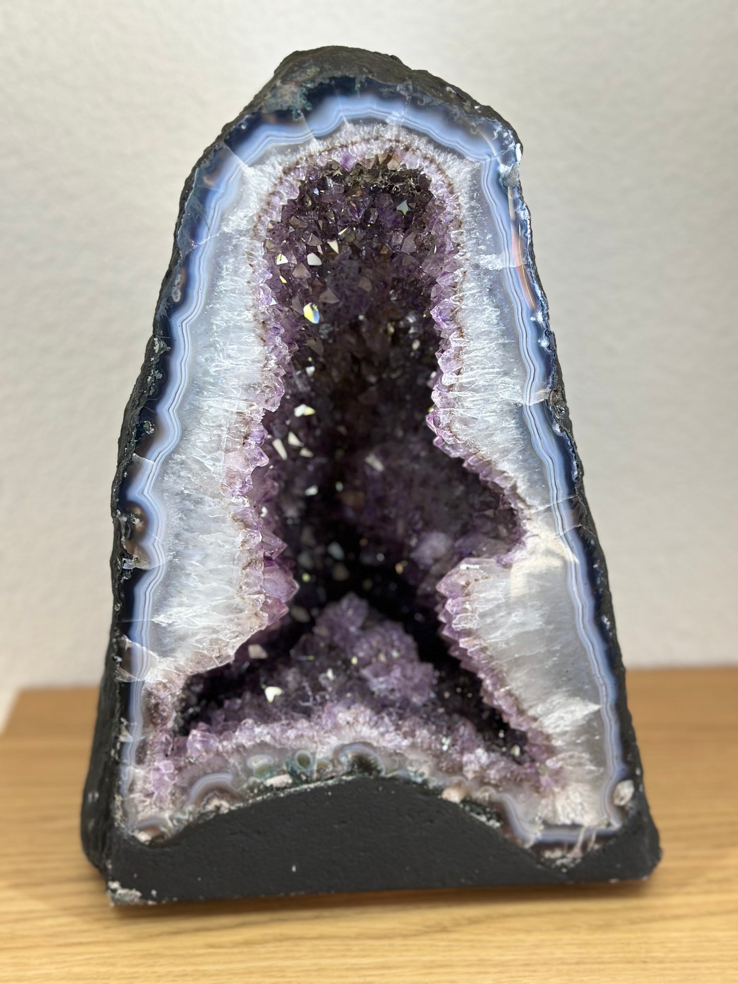 Amethist geode paars