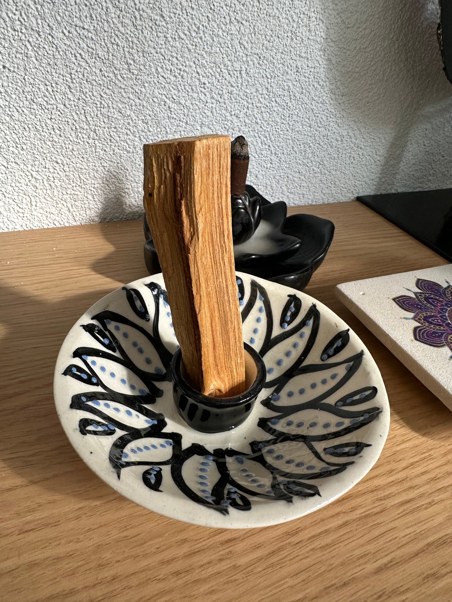 Houder voor Palo Santo sticks wit