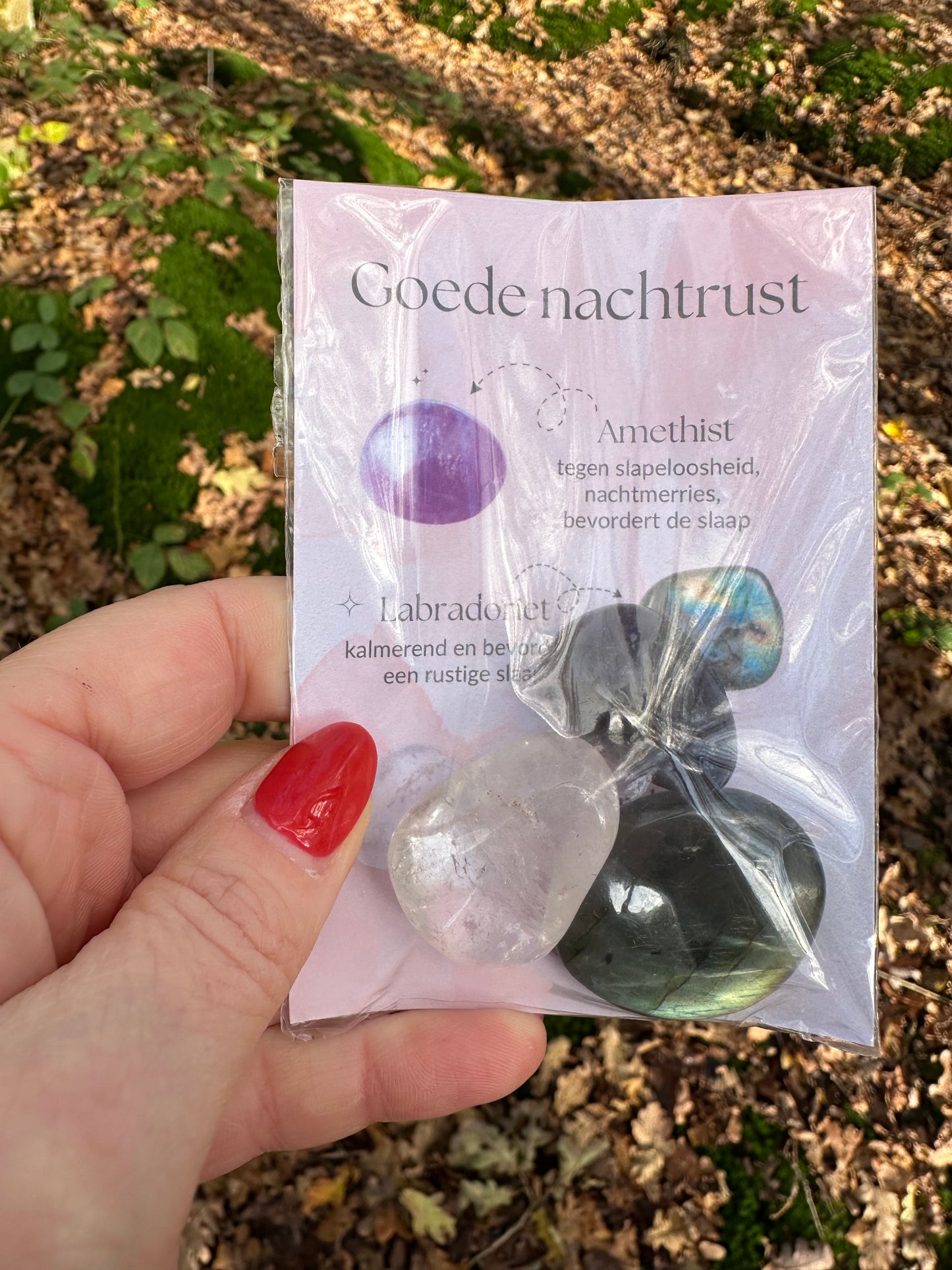 Setje edelstenen Goede nachtrust