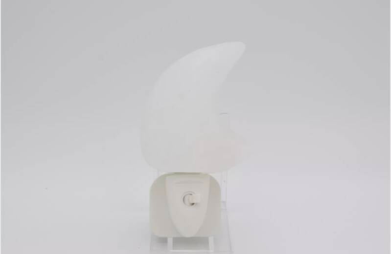 Nachtlampje zoutsteen Maan wit