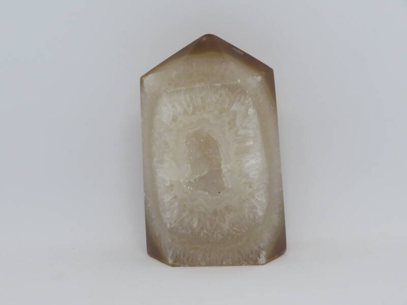 Agaat toren bruin met wit 0226