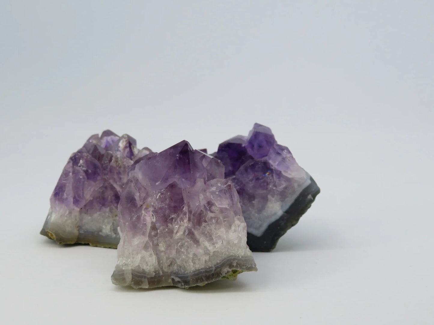Amethist ruw set van 3
