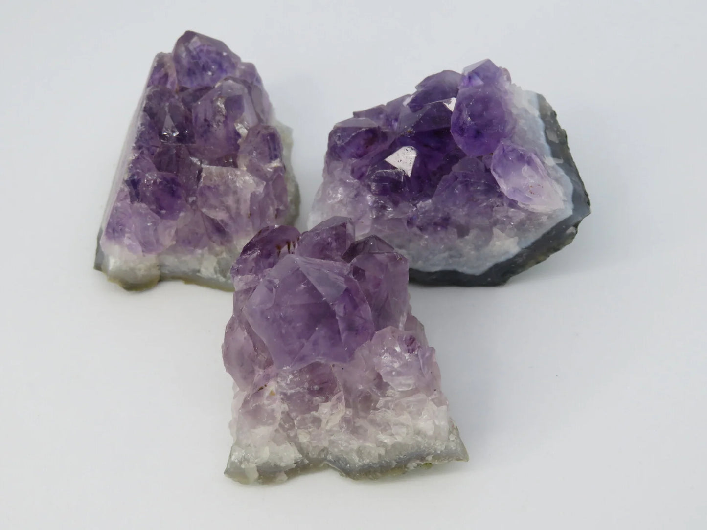 Amethist ruw set van 3