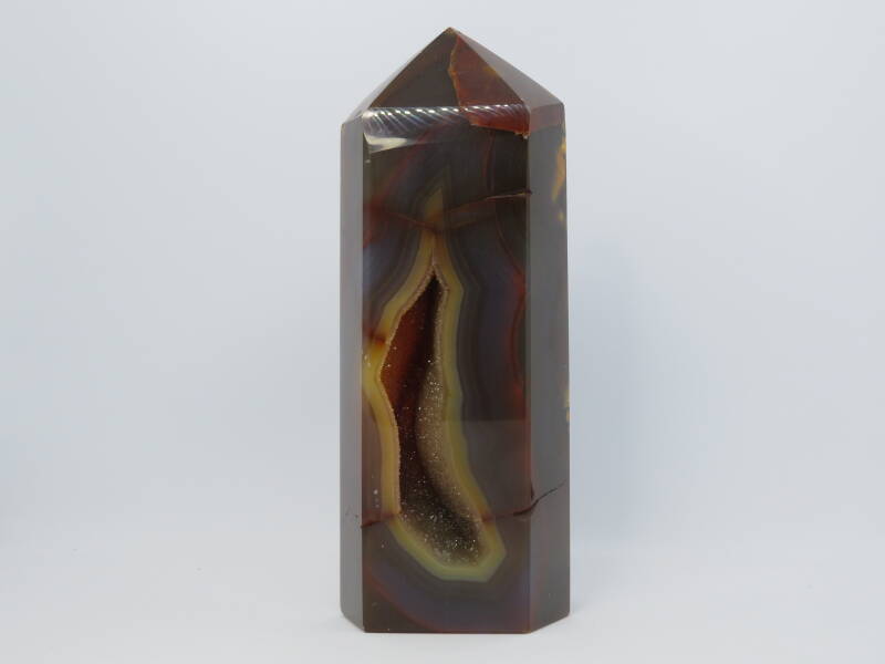 Bruin Agaat met Druzy toren 4