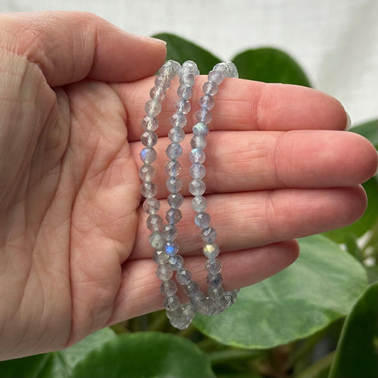 Labradoriet Facet geslepen armband