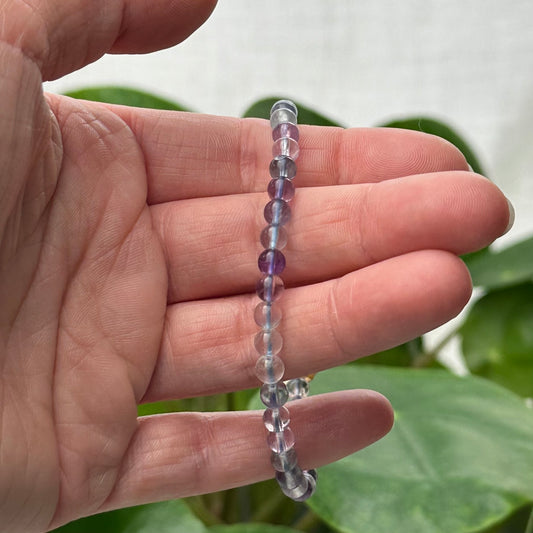 Blauw fluoriet armband