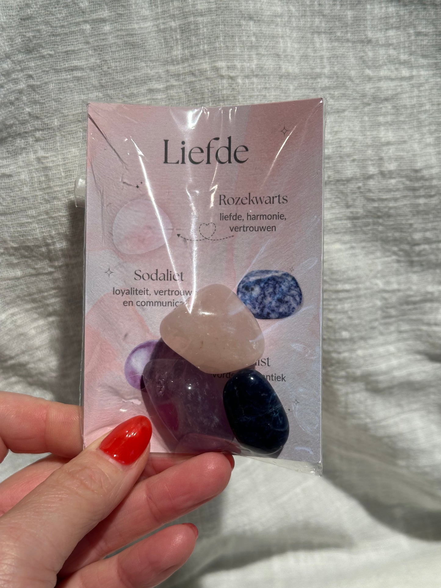 Setje edelstenen Liefde