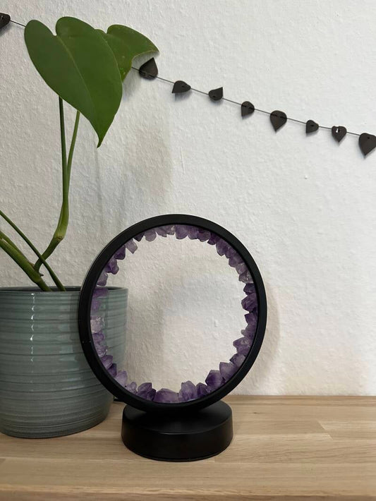 Lamp met Amethist stukjes